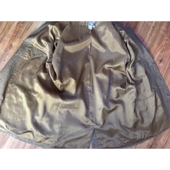 Vintage The Territory Ahead Silk Brown Blazer Jacket Mens XLL XL LONG Sport Coat - Picture 8 of 16